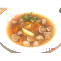 Рецепт: Грибной суп с гречкой