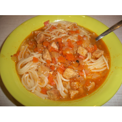 Рецепт: Спагетти с мясной подливой