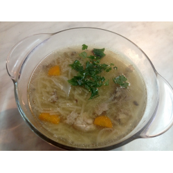Рецепт: Вермишелевый суп на курином бульоне