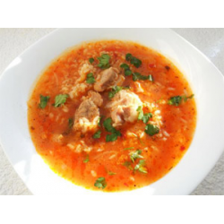 Картофельный суп с болгарским перцем