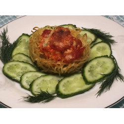 Рецепт: Маффины из спагетти