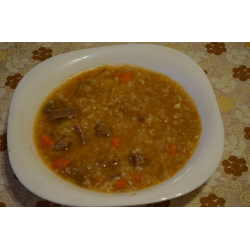 Рецепт: Суп харчо с говядиной и чесноком