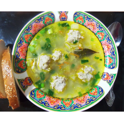 Рецепт: Суп с фрикадельками и картофелем
