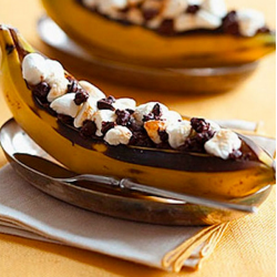 Рецепт: Запеченные бананы с шоколадом