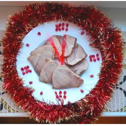 Рецепт: Маринованное новогоднее мясо в фольге