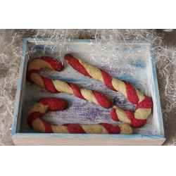 Как приготовить Новогоднее печенье Карамельная трость леденцы просто рецепт пошаговый