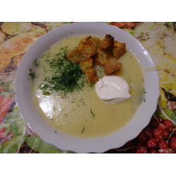 Рецепт: Суп-пюре с кабачками и рисом