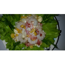 Рецепт: Салат из кукурузы, помидоров и сельдерея