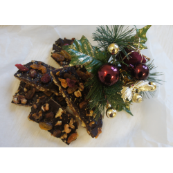 Рецепт: Шоколадные плитки с орехами к рождественскому столу