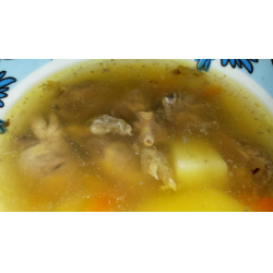 Рецепт: Суп из куриных сердечек с рисом