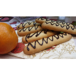 Рецепт: Печенье "Мандариновые палочки" с мандариновой цедрой и соком
