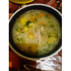 Рецепт: Суп с мясом и рисом