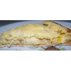 Рецепт: Сухой яблочно-лимонный манный пирог