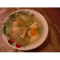 Фото Суп со свиными ребрышками, грибами и манными клыцками