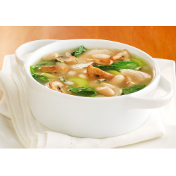 Рецепт: Суп с зеленой фасолью и брокколи