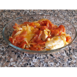 Рецепт: Мерлуза с помидорами "Черри"