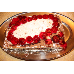 Рецепт: Торт "Рубиновые бусы"