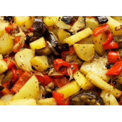 Рецепт: Жареный картофель с овощами