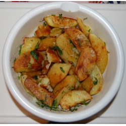 Рецепт: Картошка с зеленью и чесноком