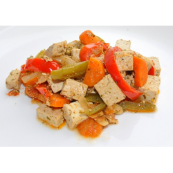 Рецепт: Тофу с овощами
