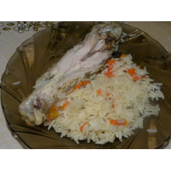 Рецепт: Крыло индейки с рисом