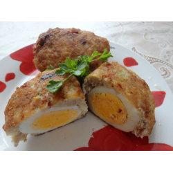 Рецепт: Куриная котлета фаршированная яйцом