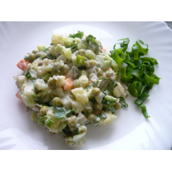 Рецепт: Салат овощной с грибами