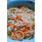 Фото Салат из белокачанной капусты с морковью и горошком