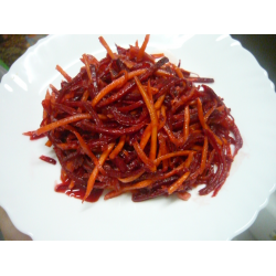 Рецепт: Салат из моркови и свеклы по-корейски
