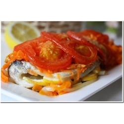 Рецепт: Рыба по-гречески