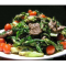 Фото Теплый салат с мясом и стручковой фасолью