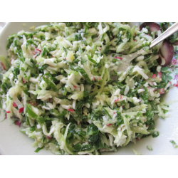 Рецепт: Салат из редиса и редьки
