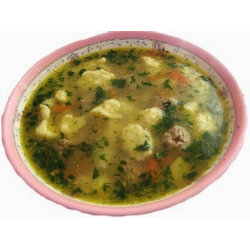 Рецепт: Суп с галушками и мясом