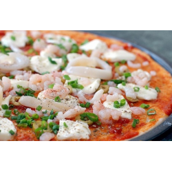 Рецепт: Пицца с кальмарами