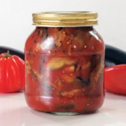Рецепт: Баклажаны в томатном соке