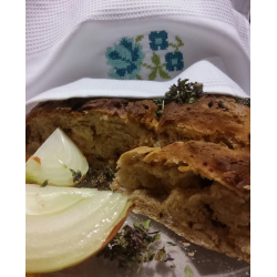 Рецепт: Пшенично-ржаной хлеб с луком