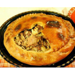 Зур-бэлиш с бульоном (татарский пирог) - пошаговый рецепт с фото