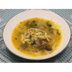 Рецепт: Грибной суп с домашней лашой