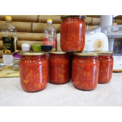 Рецепт: Заправка из перцев и помидоров