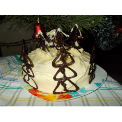 Рецепт: Торт "Шоколадные елки"