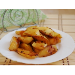 Рецепт: Картошка в соевом соусе с чесноком