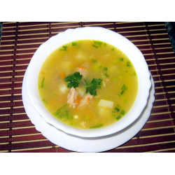 Гороховый суп с копченым мясом в мультиварке