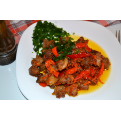Рецепт: Свинина с овощами и соевым соусом