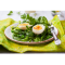 Фото Зеленый салат с яйцом