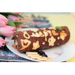 Быстрый шоколадный рулет с бананом рецепт с фото пошаговый от Полина - centerforstrategy.ru