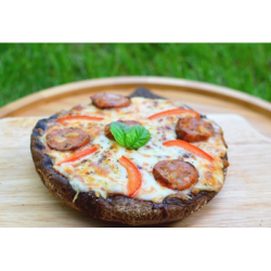 Рецепт: Мини-пицца в грибах