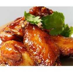 Рецепт: Куриные крылышки в соево-медовом соусе
