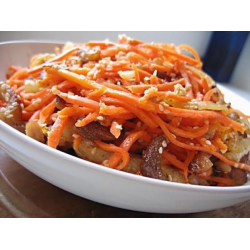 Рецепт: Салат "Острый" из курицы с корейской морковью