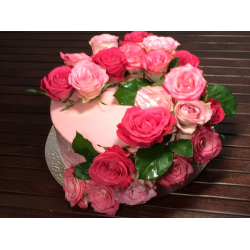 Украшение торта розами из крема — рецепт с фото и видео