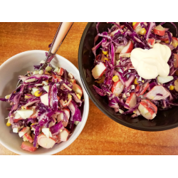 Рецепт: Крабовый салат "Легкий"